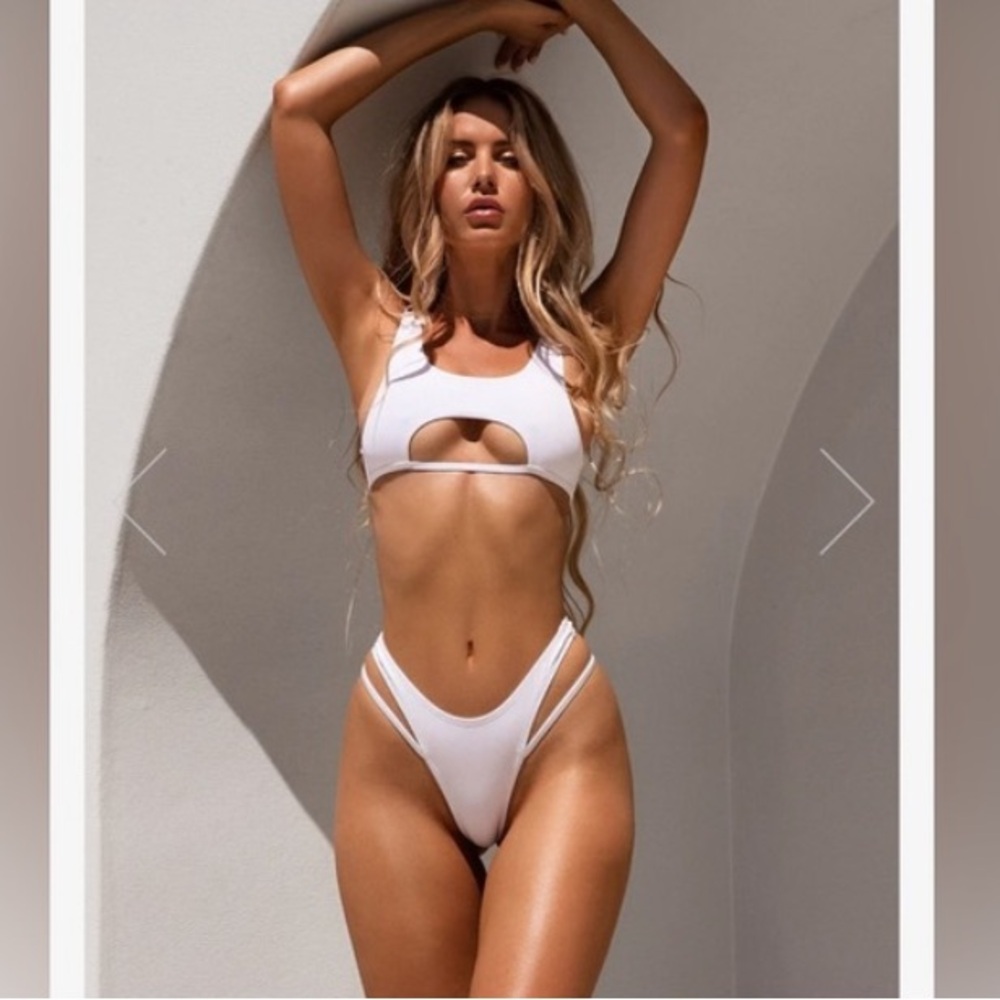 Somerfield Swim White Ribbed Bikini